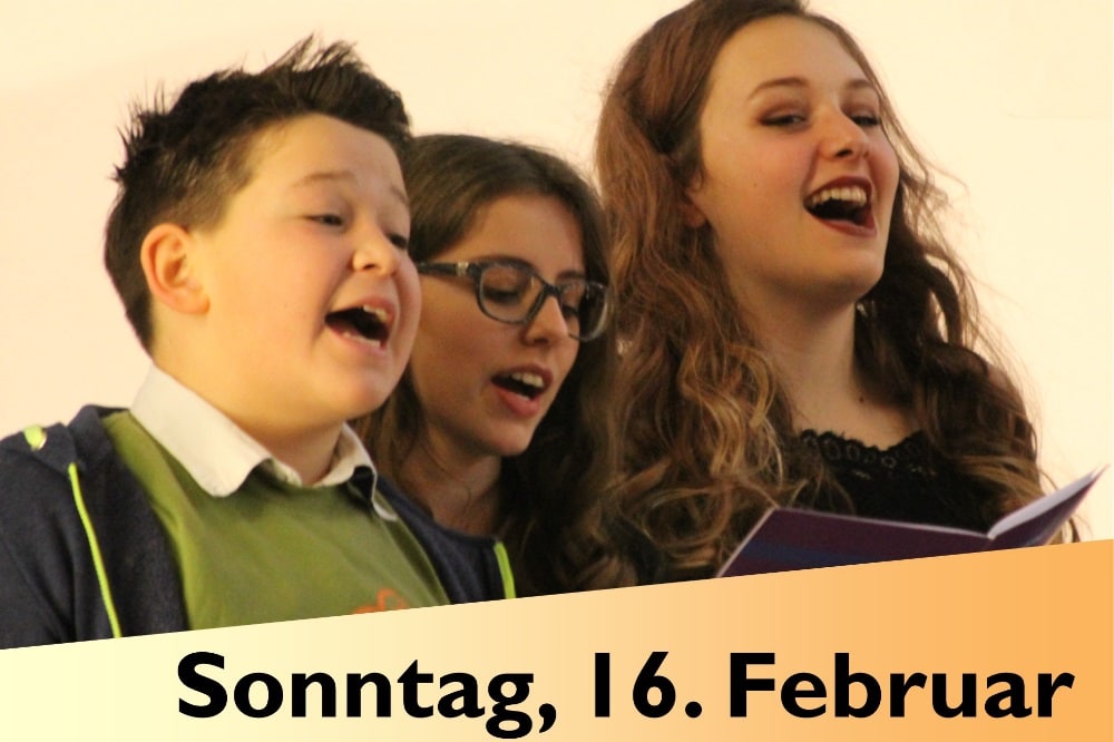 Abschlussgottesdienst Kindersingwoche. Plakat: Kirchenbezirk Leipzig