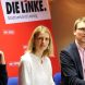 Kay Kamieth, Franziska Riekewald und Adam Bednarsky (alle Die Linke) bei der Pressekonferenz am 6. Februar 2020 im Liebknechthaus. Foto: L-IZ.de