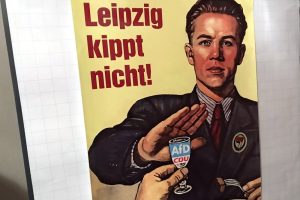Wahlplakate mit diesem Motiv sorgen offenbar für Aufregung in Leipzig. Foto: L-IZ.de