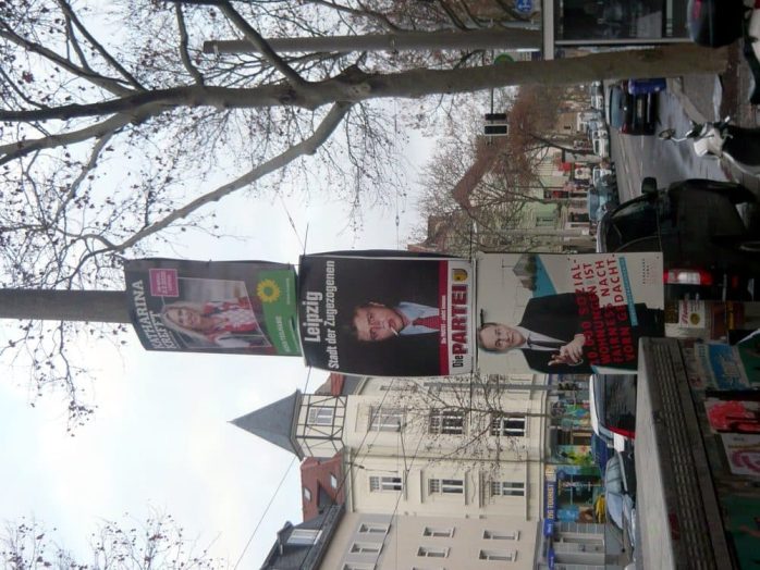 Stadt der Zugezogenen ... Wahlkampf in der Wachstumsstadt "neues Berlin". Foto: Frank Willberg