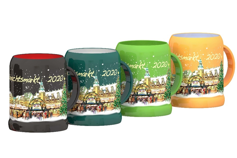 Weihnachtsmarkttassen 2020. Bildquelle: Mohaba GmbH & Co. KG