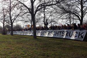 Protest gegen Neonazis in Dresden. Foto: René Loch
