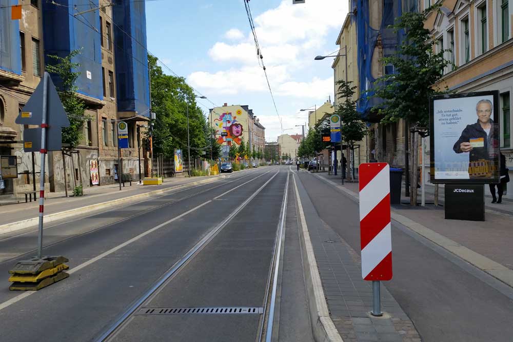 Blick in die Lützner Straße. Archivfoto: Marko Hofmann
