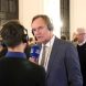 Burkhard Jung am Wahlabend bei Radio Leipzig - ohne vorherige Umarmung des Journalisten. Foto: L-IZ.de