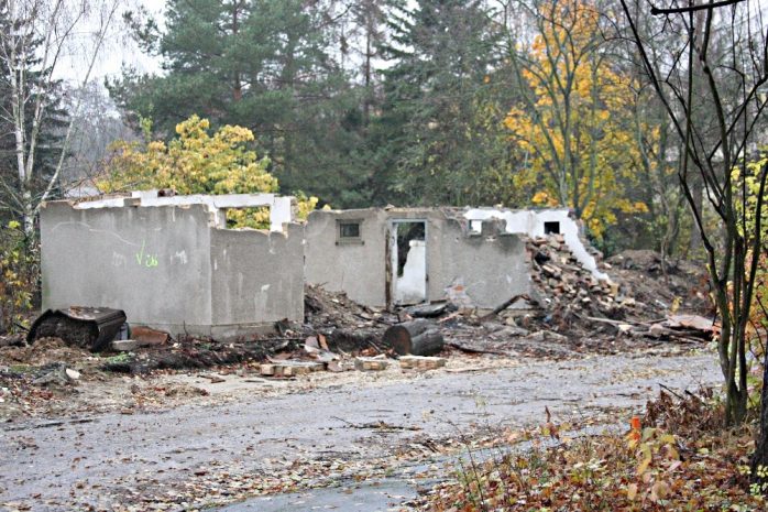 Abbrucharbeiten im Gelände der Parkstadt. Foto: L-IZ