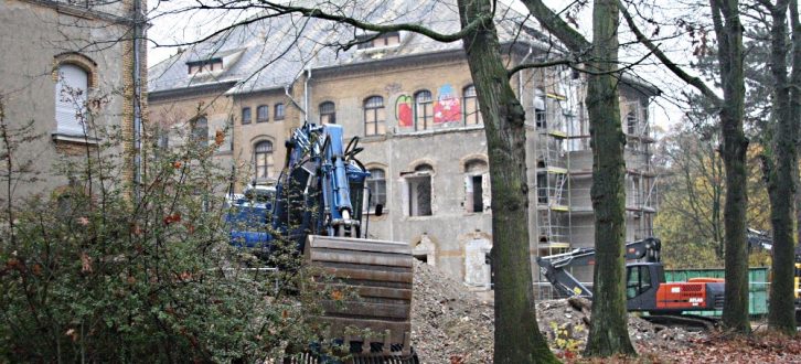Bauarbeiten in der Parkstadt. Foto: L-IZ.de