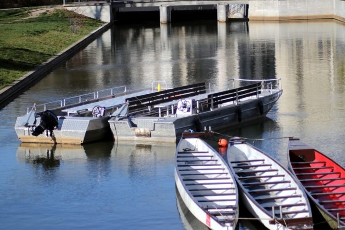 Stille am Stadthafen - am sonnigen Sonntag ruhte der Gesamtbetrieb. Foto: L-IZ.de