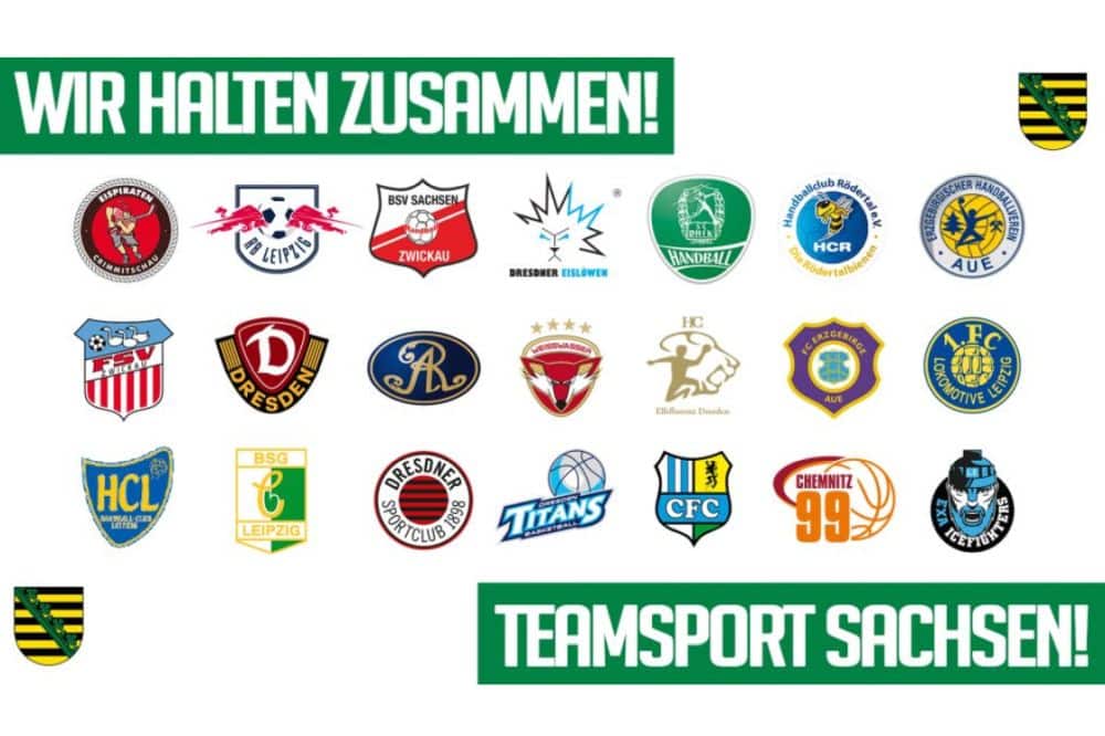 Die Corona-Krise bringt die sächsischen Vereine einander näher. Quelle: Teamsport Sachsen