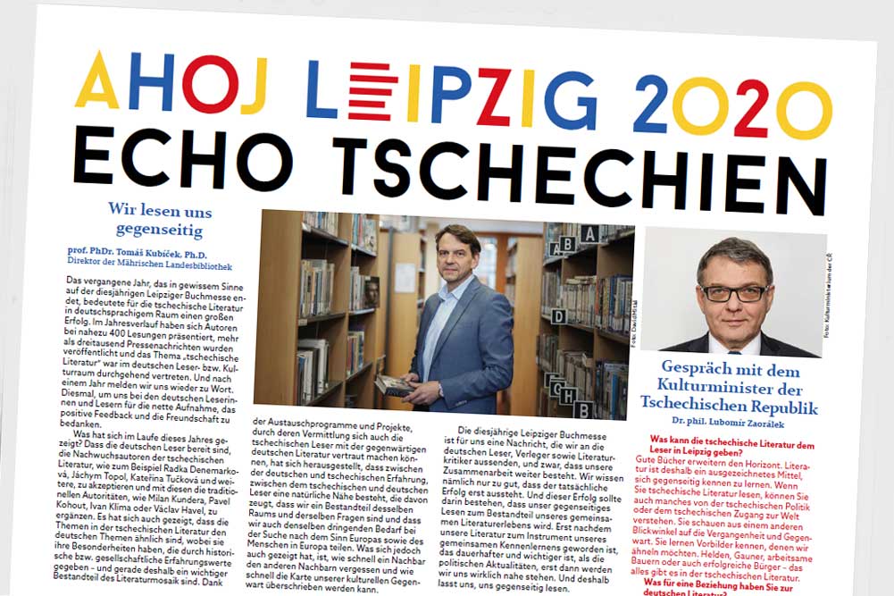Die Zeitung „Ahoj Leipzig 2020“. Cover: Leipzig2020Tschechien