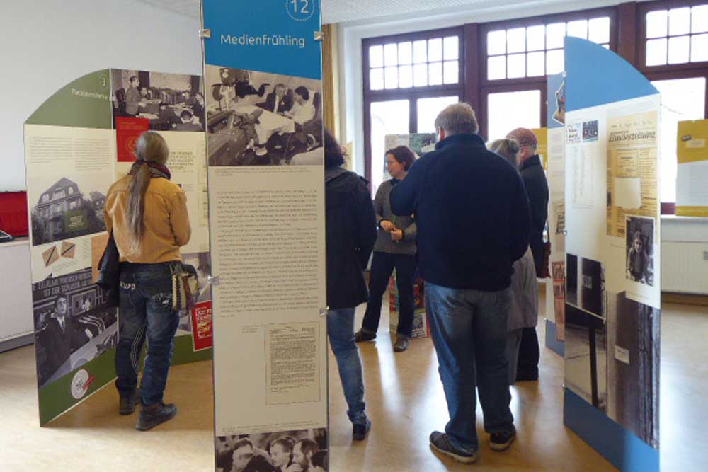 Die ROTSTIFT-Ausstellung. Foto: Archiv Bürgerbewegung Leipzig e.V.