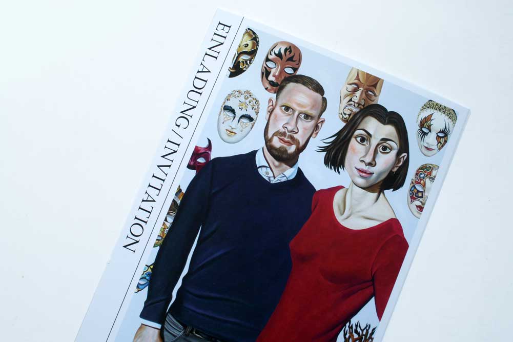 Die Einladung zur nicht stattgefundenen Ausstellungseröffnung von Norbert Wagenbrett. Foto: L-IZ