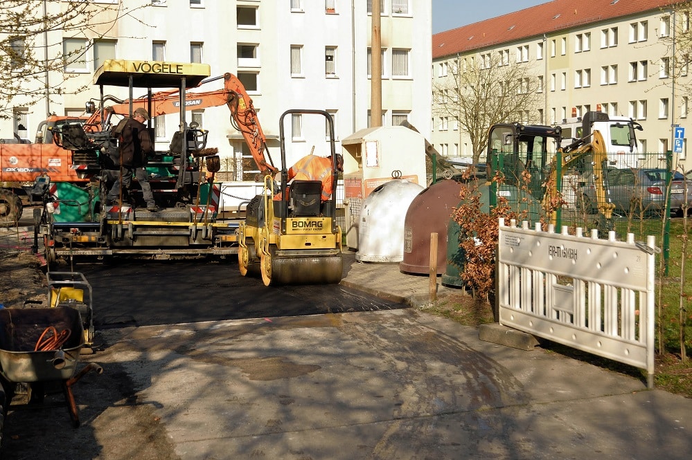 Instandsetzung - Zufahrt KITAs Sonnenschein Marienkaefer. Foto: Stadt Borna