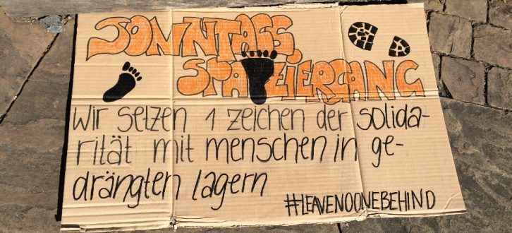 Leave no one behind - Aktionstag am 5. April in Leipzig. Foto: L-IZ.de