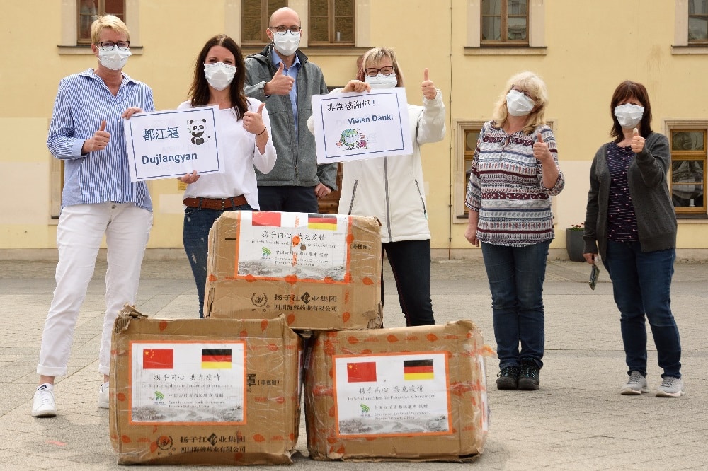 Maskenspende. Quelle: Stadtverwaltung Borna