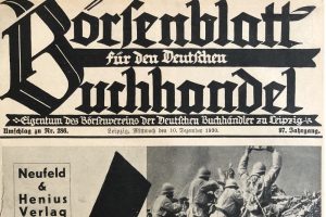 Umschlag Börsenblatt für den Deutschen Buchandel (Ausschnitt) © SLUB