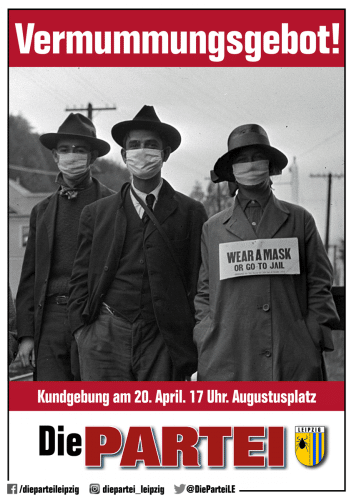 Flyer. Quelle: Die PARTEI Leipzig