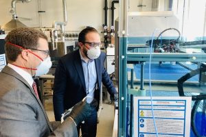 Wissenschaftsminister Sebastian Gemkow besuchte heute das Fraunhofer IWS © Fraunhofer IWS