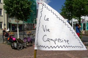 Fahrraddemonstration für „La via campesina“ 2019. Foto: Michael Götze