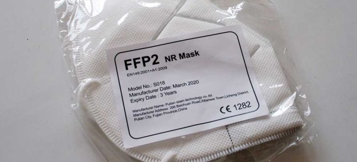 Handelsübliche FFP-Maske aus China. Foto: Ralf Julke