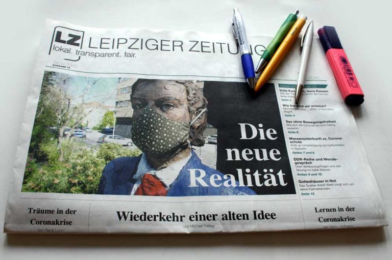 Die neue Leipziger Zeitung Nr. 78 Wie Corona auch das Leben der
