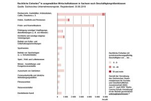 Die von Betriebsschließungen betroffenen Wirtschaftsklassen. Grafik: Freistaat Sachsen, Statistisches Landesamt