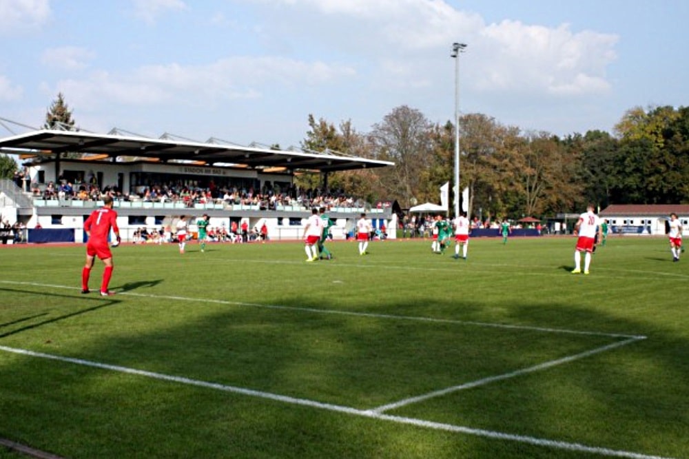 Stadion am Bad in Markranstädt. Foto: Alexander Böhm