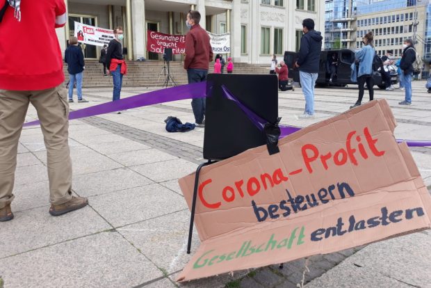 Kundgebung auf dem Augustusplatz. Foto: René Loch