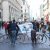 Ein Blockadeversuch am 18. Mai mit Fahrrädern beim "Spaziergang" durch LnP. Foto: Michael Freitag