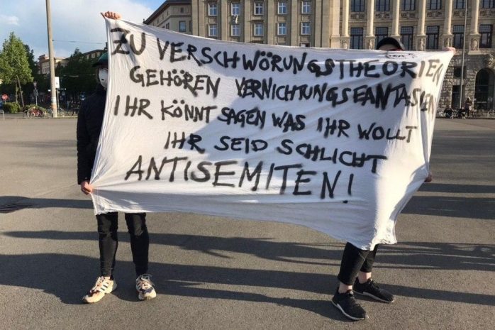Ein Teil der Gegenstimmen am 5. Mai 2020. Foto: L-IZ.de