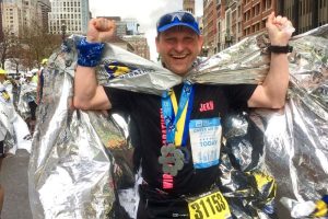 Jens Körner beim Boston-Marathon 2019. Foto: privat