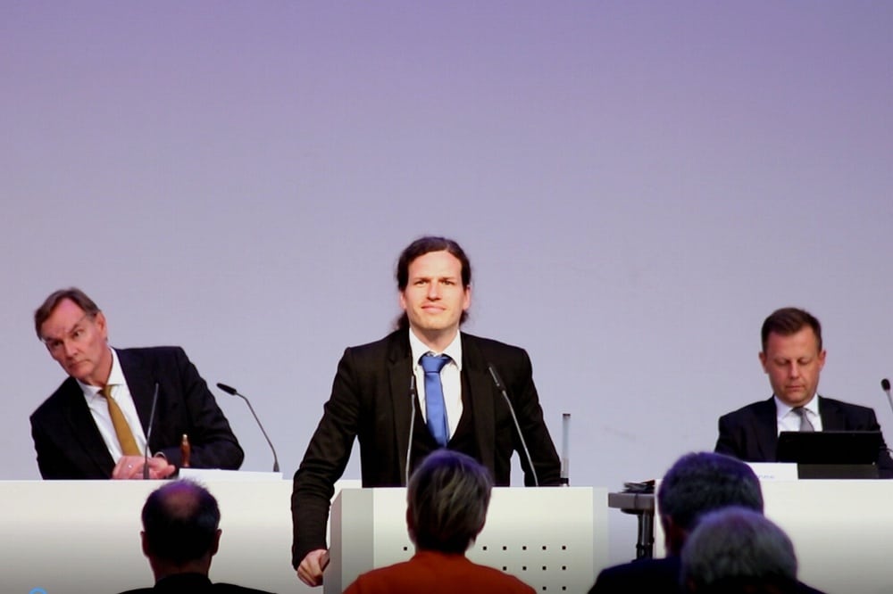 Stadtrat Jürgen Kasek (B 90/Die Grünen) am 20. Mai 2020 in der Kongresshalle zur Ratsversammlung. Foto: L-IZ.de