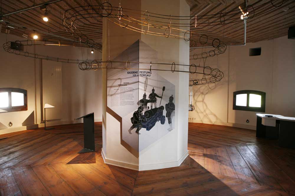 Neuer Ausstellungsraum: Kanonenkugelbahn im neuen Ausstellungsraum „Festung Torgau“. Foto: Landratsamt Nordsachsen/Schneider