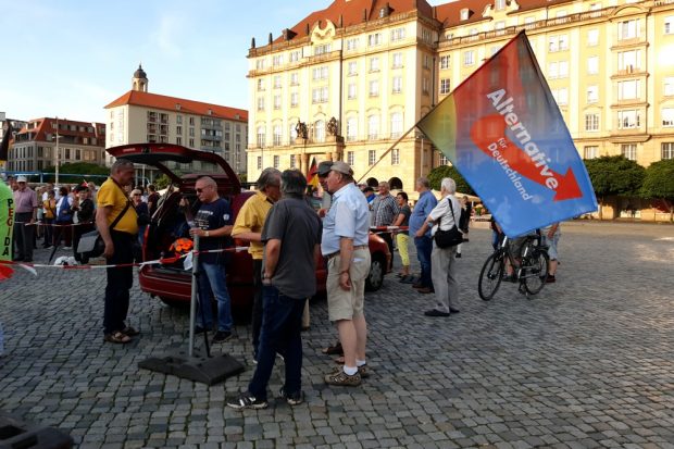 Wo PEGIDA ist, ist auch die AfD nie weit. Foto: Luise Mosig