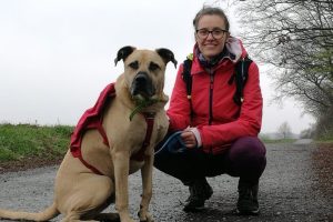 Christin Körner mit Adam. Quelle: Tierschutzliga
