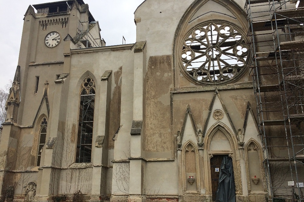 Die Kirchenruine in Wachau. Foto: L-IZ.de