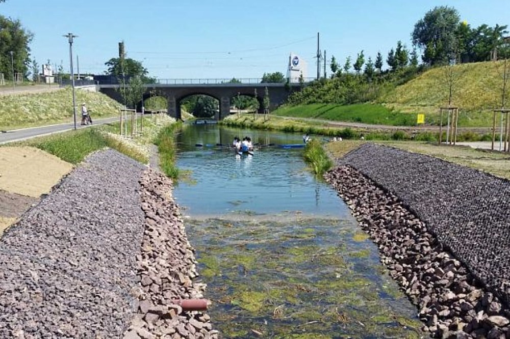 Fortsetzung des Karl-Heine-Kanals zum Lindenauer Hafen. Foto: Marko Hofmann