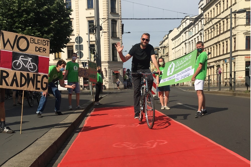 Pop Up Bikelane © Oekoloewe