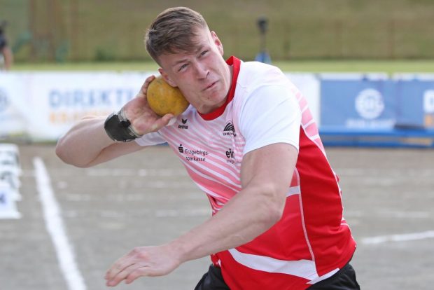 U18-Athlet Steven Richter (LV 90 Erzgebirge) überraschte mit einer absoluten Weltspitzenleistung. Foto: Jan Kaefer