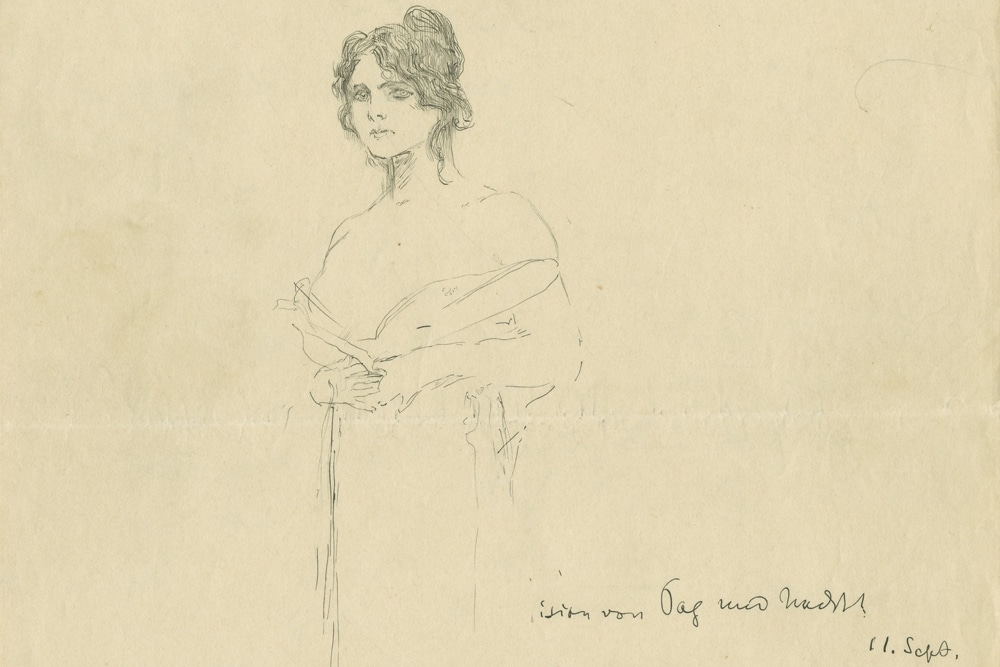 Max Klinger: Elsa Asenijeff. Foto: Stadtgeschichtliches Museum Leipzig