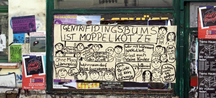 Wortmeldung in der Leipziger Südvorstadt. Foto: Ralf Julke