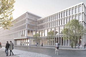 Erster Platz - Entwurf Fachgerichtszentrum Leipzig © Weinmiller Großmann Architekten