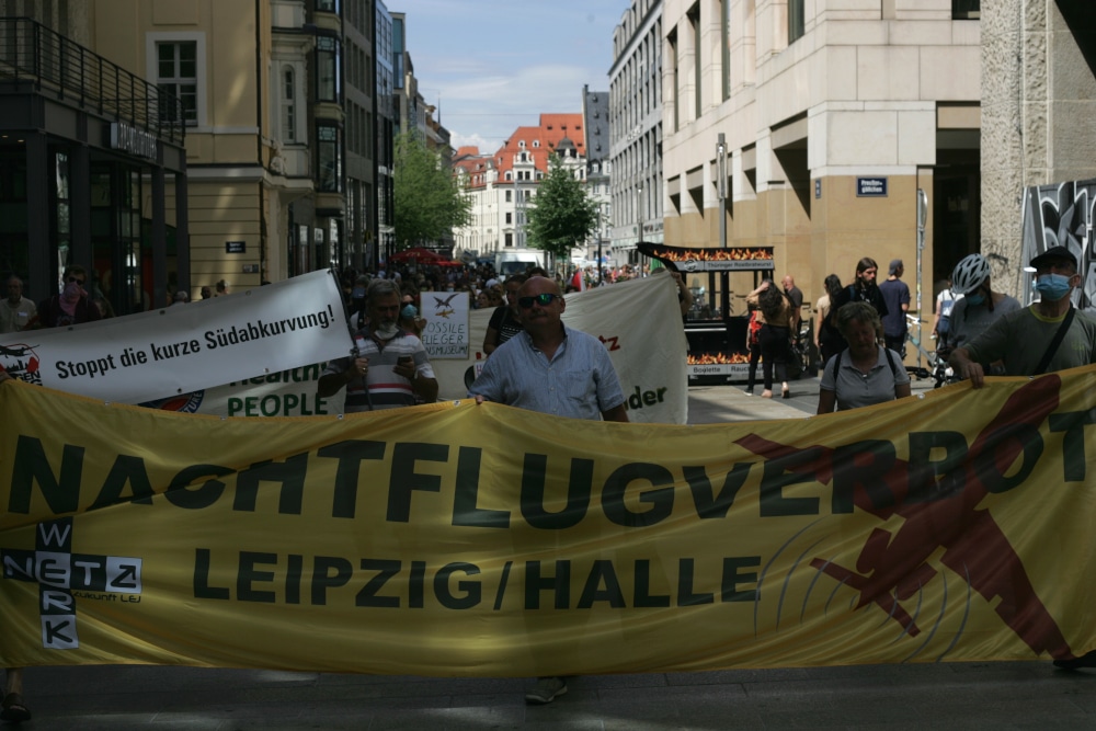 Am Markt und in der Petersstraße war die größte Aufmerksamkeit erreicht. Foto: Sebastian Beyer