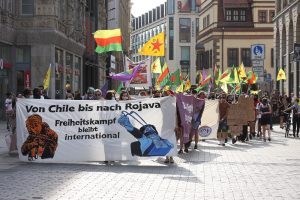 Demonstration durch die Innenstadt. Foto: L-IZ.de