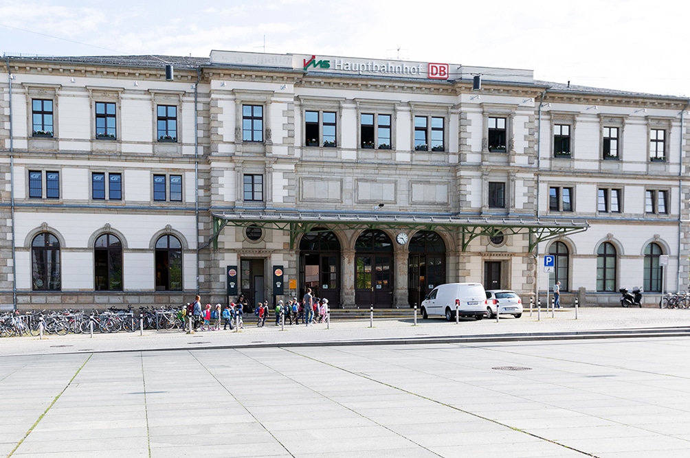 Blick auf den Chemnitzer Hauptbahnhof (Juli 2019). Foto: DB Netz AG