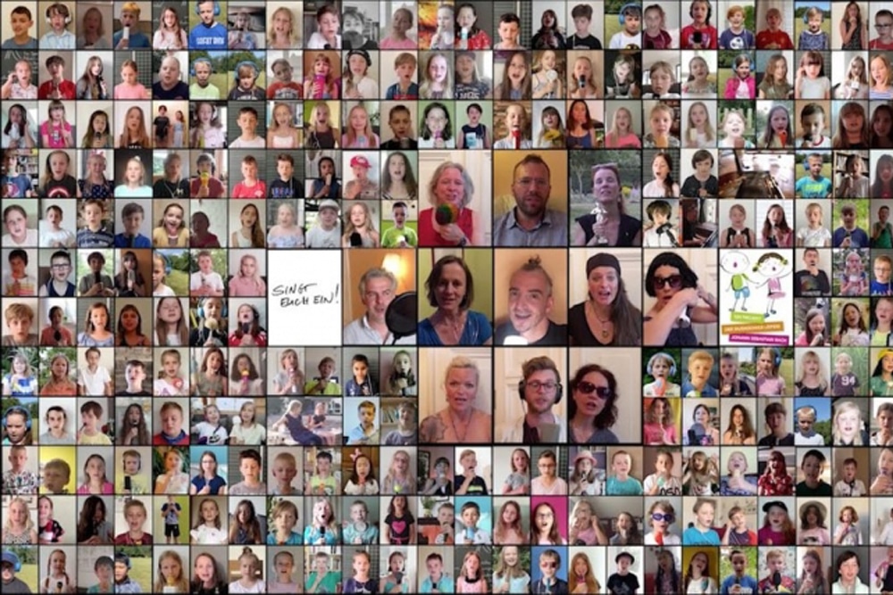 „Singt euch ein!“ mit Beethoven und Fanta 4. Screenshot: Musikschule Leipzig