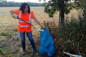 Björg Köber leitet die Projektgruppe Stadtsauberkeit der Stadtreinigung Leipzig. Quelle: Stadtreinigung Leipzig