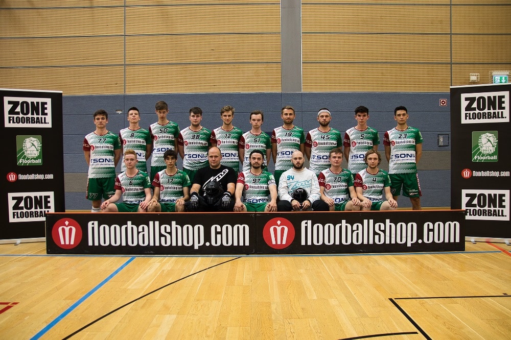 Floorball-Bundesliga-Mannschaft des SC DHfK Leipzig für die Saison 2020/21. Tino Scholz/SC DHfK Floorball