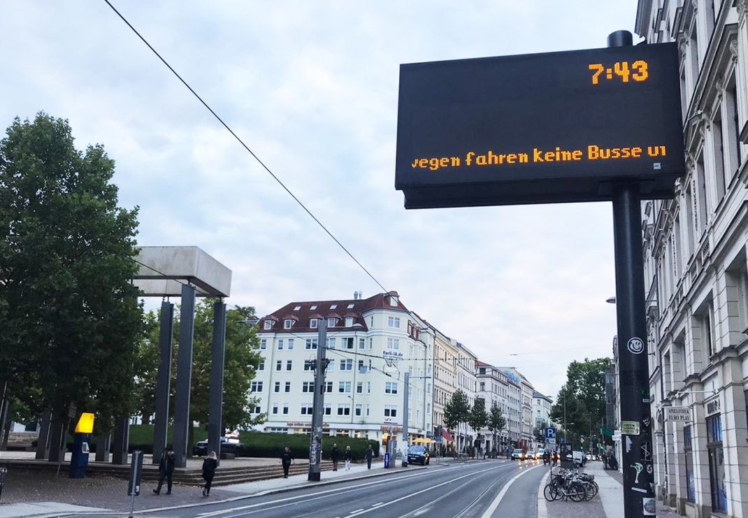 Seit 3 Uhr morgens streiken die Beschäftigten der LVB. Foto: L-IZ