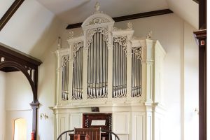 Mendelssohn-Schweinefleisch-Orgel der Auferstehungskirche Möckern. Foto: Kirchgemeinde
