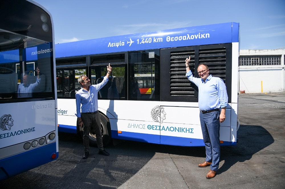 Oberbürgermeister Konstantinos Zervas (links) und Bürgermeister Ulrich Hörning. Quelle: Nik Pamlidis